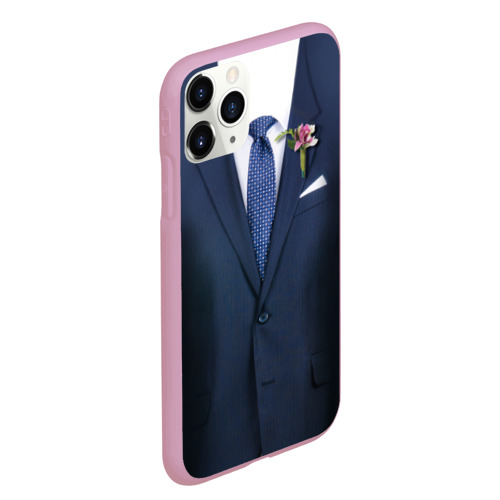 Чехол для iPhone 11 Pro Max матовый Жених, цвет розовый - фото 3
