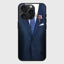 Чехол силиконовый для Apple iPhone 15 Pro матовый Жених