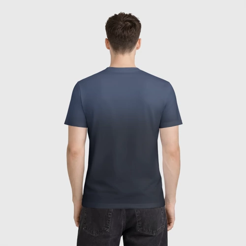 Мужская футболка 3D с принтом Жених, вид сзади #2