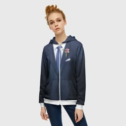 Женская толстовка 3D на молнии Жених - фото 2