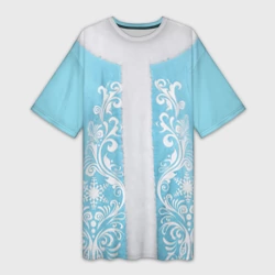 Платье-футболка 3D Снегурочка костюм