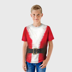 Детская футболка 3D Дед мороз костюм - фото 2