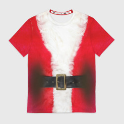 Мужская футболка 3D Дед мороз костюм