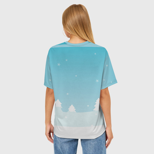 Женская футболка oversize 3D Биатлон, цвет 3D печать - фото 4