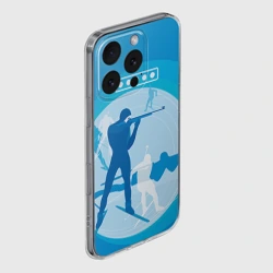 Чехол для iPhone 16 Pro Max силиконовый с защитой камеры Биатлон - фото 2