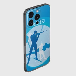 Чехол для iPhone 16 Pro силиконовый с защитой камеры Биатлон - фото 2