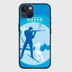 Чехол для iPhone 14 Биатлон