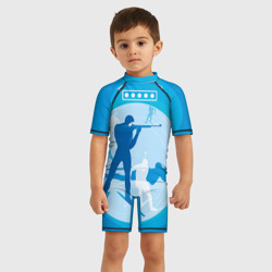 Детский купальный костюм 3D Биатлон - фото 2