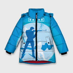 Зимняя куртка для девочек 3D Биатлон