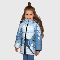 Зимняя куртка для девочек 3D Биатлон - фото 2