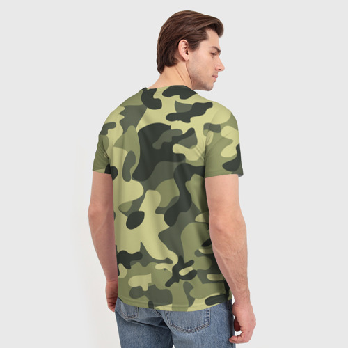 Мужская футболка 3D Камуфляж Хаки, цвет 3D печать - фото 4