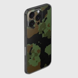 Чехол для iPhone 16 Pro силиконовый с защитой камеры Камуфляж Вельветовый эффект - фото 2