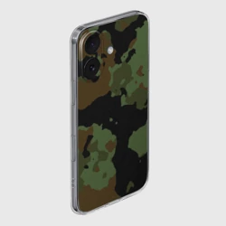 Чехол для iPhone 16 силиконовый с защитой камеры Камуфляж Вельветовый эффект - фото 2