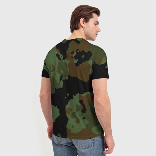 Мужская футболка 3D Камуфляж Вельветовый эффект, цвет 3D печать - фото 4