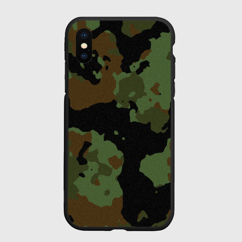 Чехол для iPhone XS Max матовый Камуфляж Вельветовый эффект Фото 01 Чехол для iPhone XS Max матовый Камуфляж Вельветовый эффект Фото 01