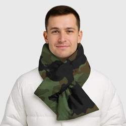 Шарф-пуховик 3D Камуфляж Вельветовый эффект - фото 2