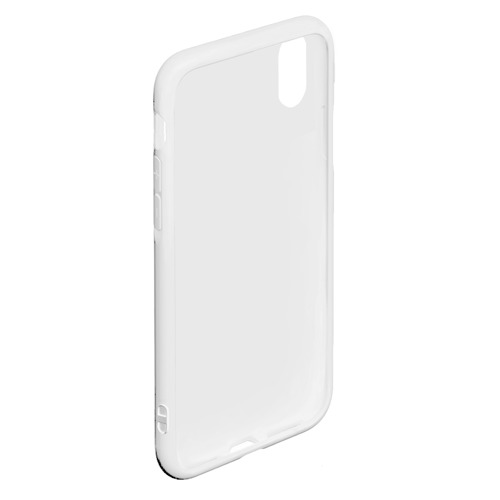 Чехол для iPhone XS Max матовый Камуфляж Вельветовый эффект, цвет белый - фото 4