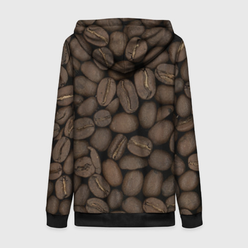 Женская толстовка 3D на молнии Кофе, цвет черный - фото 2