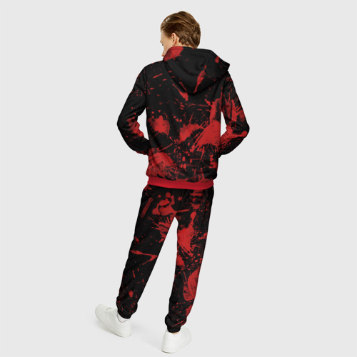 Мужской костюм 3D Текстуры, цвет красный - фото 4