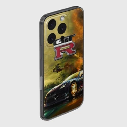 Чехол для iPhone 16 Pro силиконовый с защитой камеры Nissan GTR - фото 2