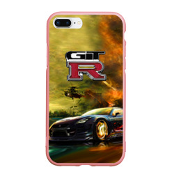 Чехол для iPhone 7Plus/8 Plus матовый Nissan GTR