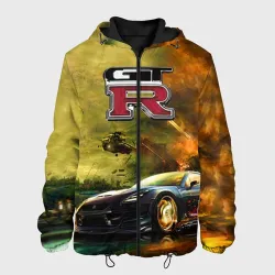 Мужская куртка 3D Nissan GTR