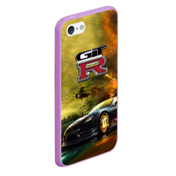 Чехол для iPhone 5/5S матовый Nissan GTR - фото 2