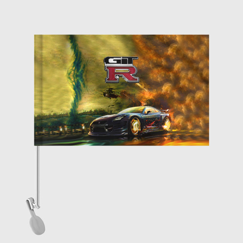 Флаг для автомобиля Nissan GTR - фото 2