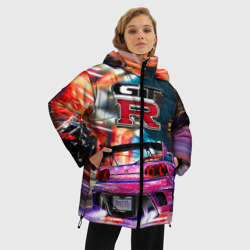 Женская зимняя куртка Oversize Nissan GTR - фото 2
