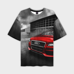 Мужская футболка oversize 3D Audi