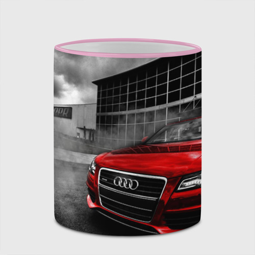 Кружка с полной запечаткой Audi, цвет Кант розовый - фото 4