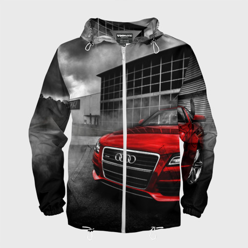 Мужская ветровка 3D Audi Фото 01 Мужская ветровка 3D Audi Фото 01