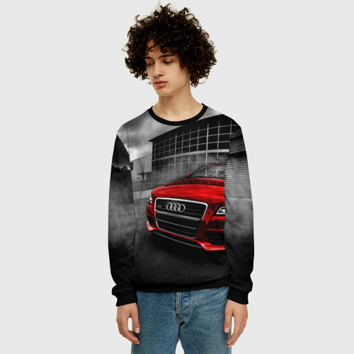 Мужской свитшот 3D Audi, цвет черный - фото 3
