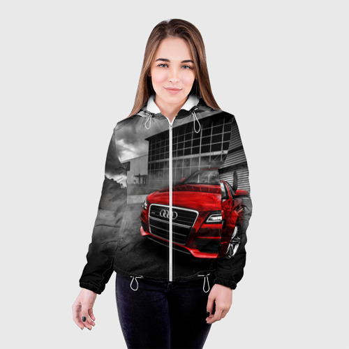 Женская куртка 3D Audi, цвет белый - фото 3