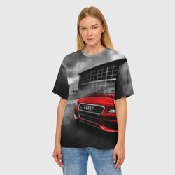 Женская футболка oversize 3D Audi - фото 2