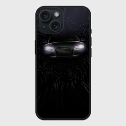 Чехол силиконовый для Apple iPhone 15 матовый Audi