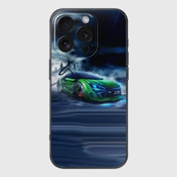 Чехол для iPhone 16 Pro Max силиконовый с защитой камеры Toyota FT-86