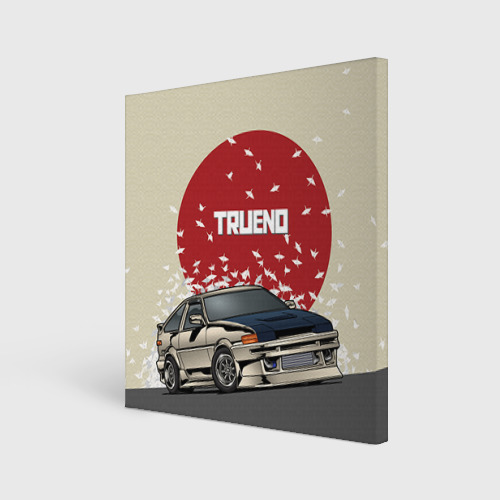 Холст квадратный Toyota Trueno ae86 Фото 01 Холст квадратный Toyota Trueno ae86 Фото 01
