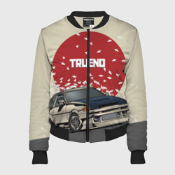Женский бомбер 3D Toyota Trueno ae86