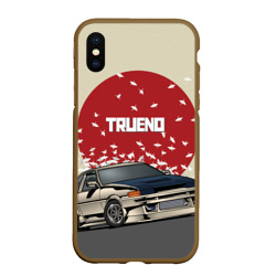 Чехол для iPhone XS Max матовый Toyota Trueno ae86