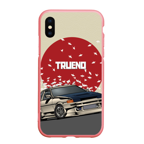 Чехол для iPhone XS Max матовый Toyota Trueno ae86, цвет баблгам