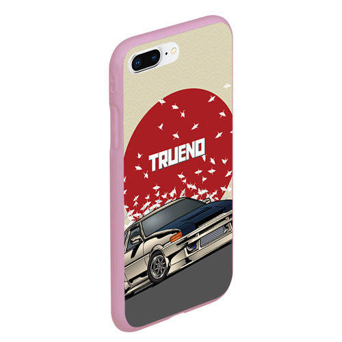 Чехол для iPhone 7Plus/8 Plus матовый Toyota Trueno ae86, цвет розовый - фото 3