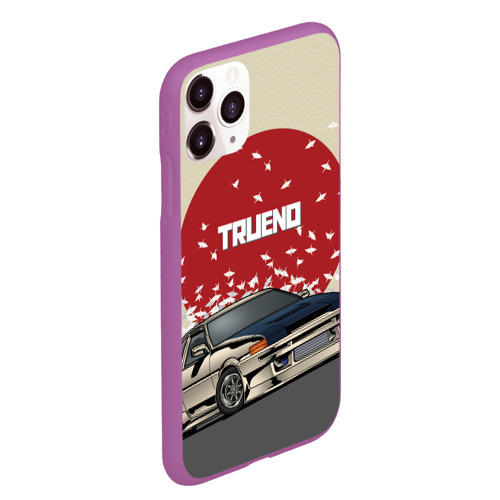 Чехол для iPhone 11 Pro Max матовый Toyota Trueno ae86, цвет фиолетовый - фото 3