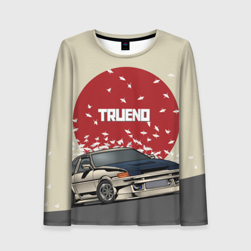 Женский лонгслив 3D Toyota Trueno ae86 Фото 01 Женский лонгслив 3D Toyota Trueno ae86 Фото 01