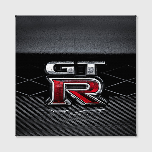 Холст квадратный Nissan GTR, цвет 3D печать - фото 2
