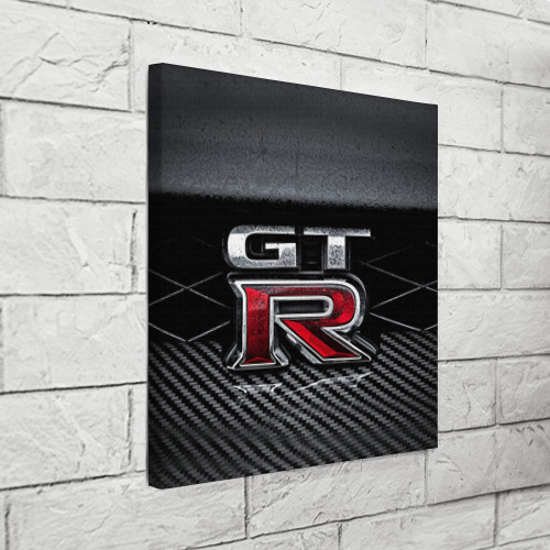 Холст квадратный Nissan GTR, цвет 3D печать - фото 3