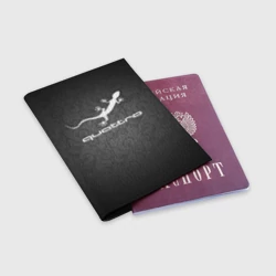 Обложка для паспорта матовая кожа Audi qauttro - фото 2