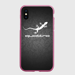 Чехол для iPhone XS Max матовый Audi qauttro