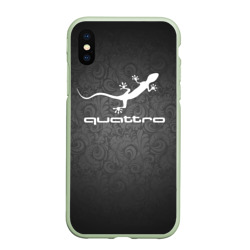 Чехол для iPhone XS Max матовый Audi qauttro