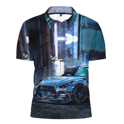 Мужская рубашка поло 3D Nissan GTR R35 Фото 01 Мужская рубашка поло 3D Nissan GTR R35 Фото 01